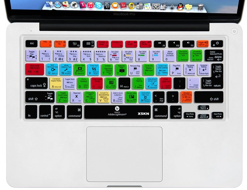 XSKN Adobe Lightroom Shortcuts Keyboard Skin Hot Keys LR Keyboard Cover for MacBook Air 13 & MacBook Pro 13 15 17, Retina (US / European ISO Keyboard) - Image 2